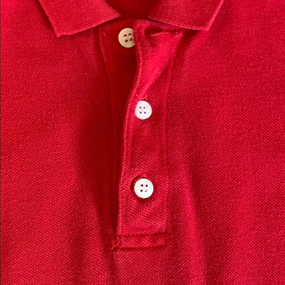 Red short sleeve polo simple wear size large clean - Picture 3 of 5